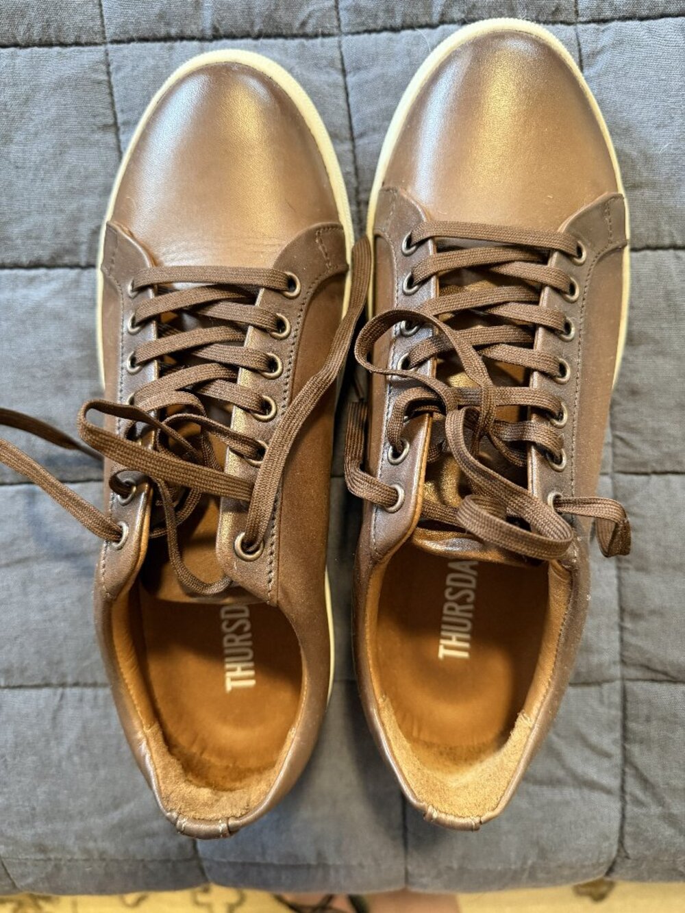 Thursday Boot Company Premier Low Top Leather Sneaker - Amber Wheat -Women's 9.5
